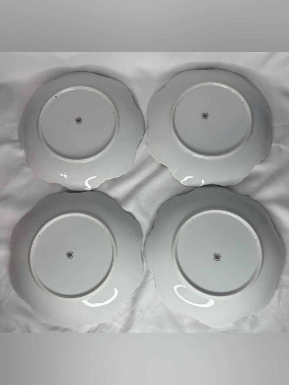 Lefton China Hand Painted Fruit 8pc China Set Japan with Gold Trim E2350